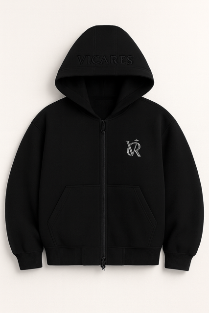 Zip Hoodie Vicares-Noir